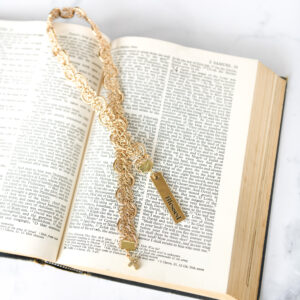 Gold blessed bible bookmark