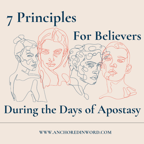 7 Important Principles On What Believers Must do During The Days of Apostasy