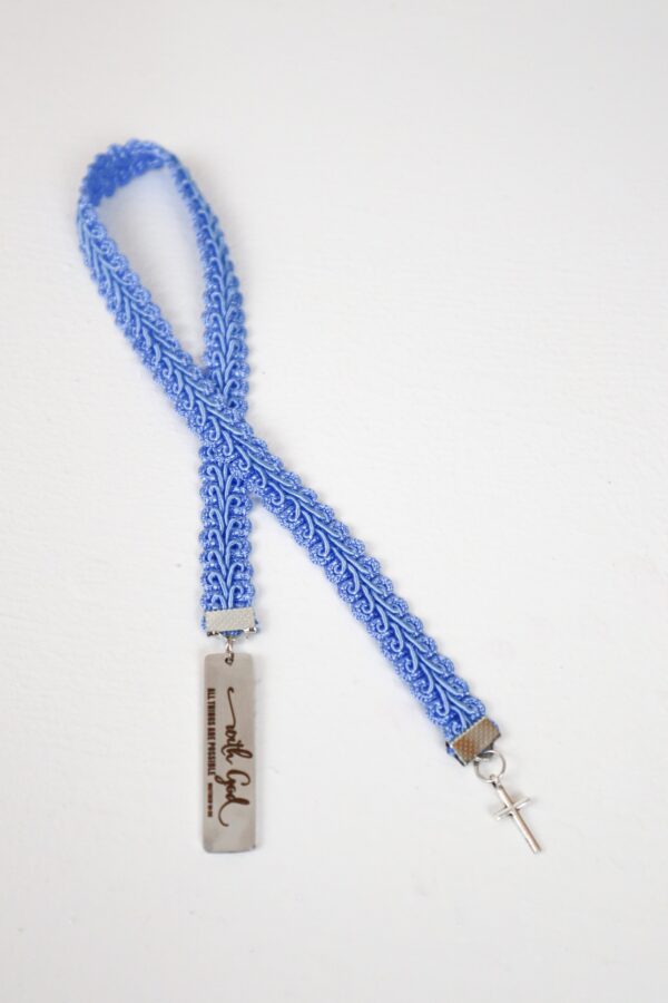 Sky Blue Laced Bookmark