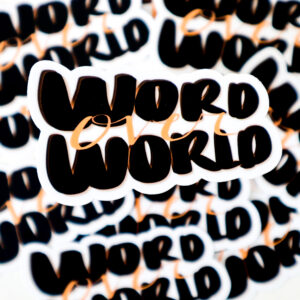 WORD OVER WORLD STICKER