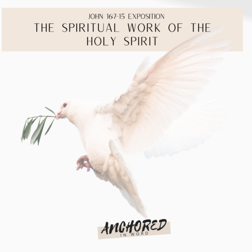 3 Roles of Spiritual Work of The Holy Spirit According To John 16:7-15