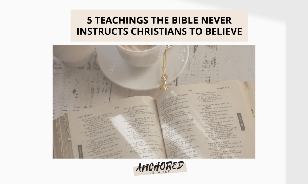 Biblical teachings versus non biblical