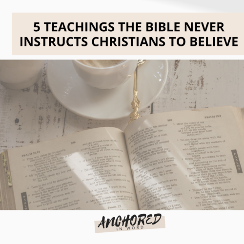 Biblical teachings versus non biblical