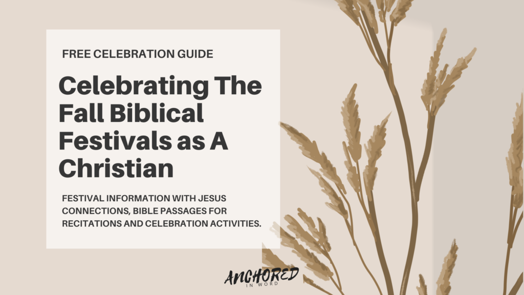 THE JEWISH FALL BIBLICAL FESTIVALS GUIDE BANNER