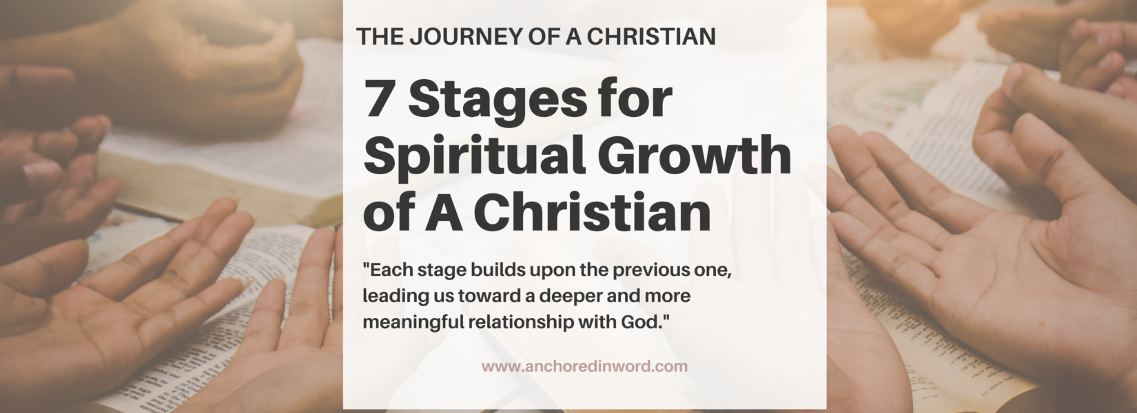 a bible study group embarking on the 7 Stages for Spiritual Growth of A Christian