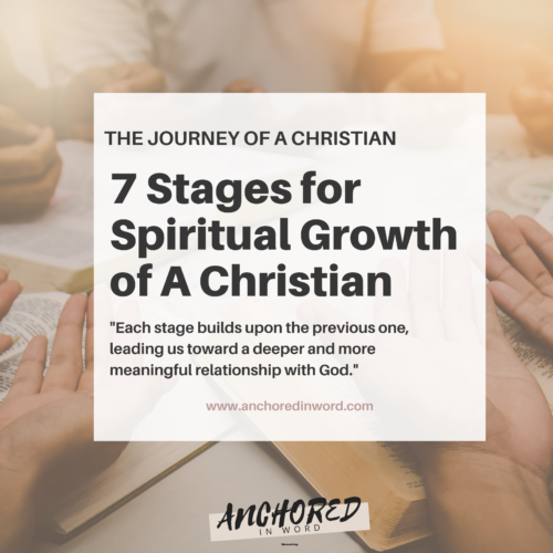 a bible study group embarking on the 7 Stages for Spiritual Growth of A Christian