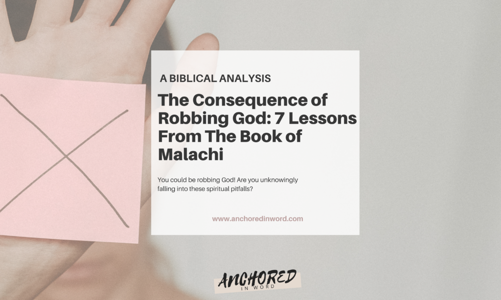 robbing god and the 7 consequences it brings