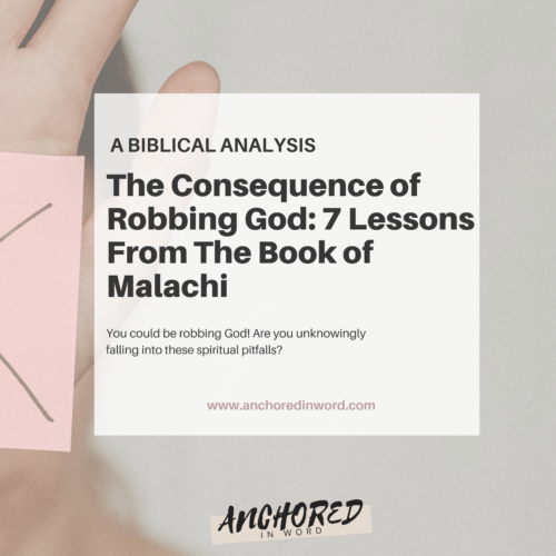 The Consequence of Robbing God: Lessons from the Book of Malachi