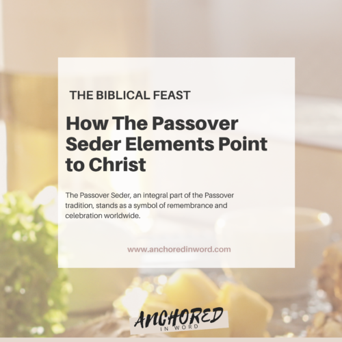 the Passover seder meal elements symbolize christ